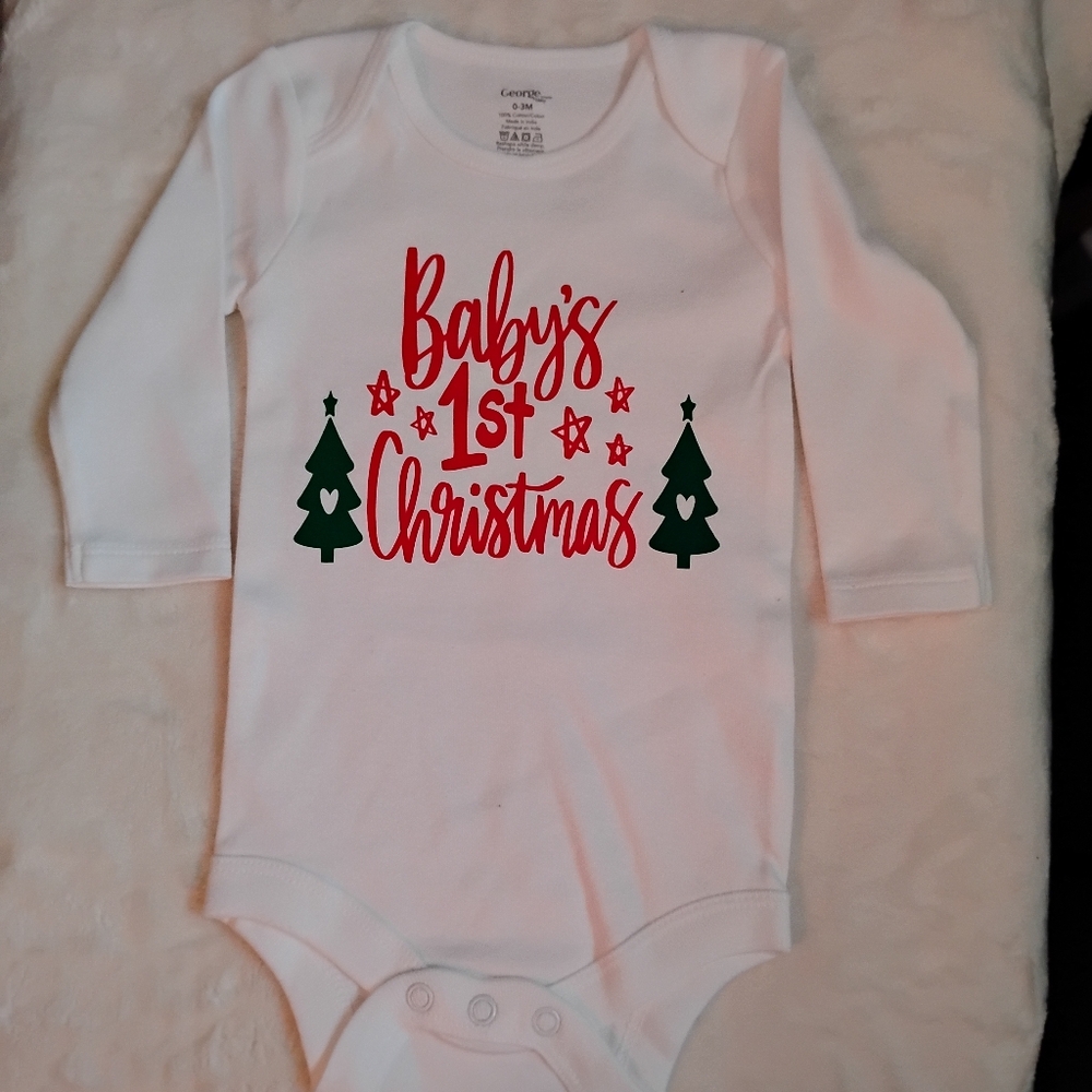Baby's First Christmas Onesie